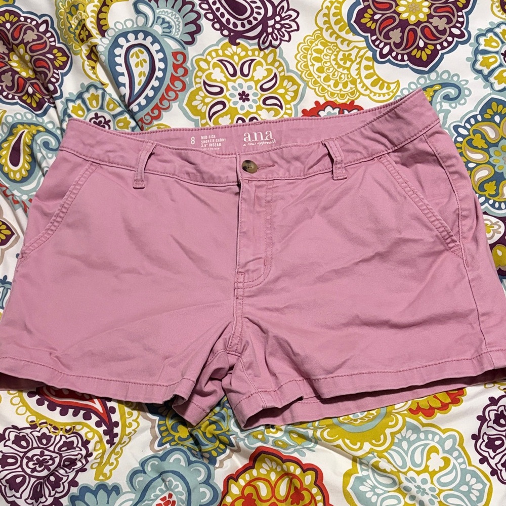 a.n.a Women's Mauve Cargo Shorts